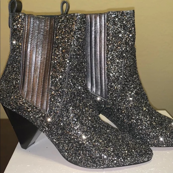 Veronica Beard Shoes - Veronica Beard Glitter Booties size 38 NWOT